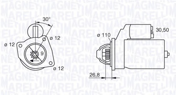 MAGNETI MARELLI Önindító MSN242_MM