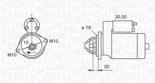 MAGNETI MARELLI Önindító MSN2628_MM