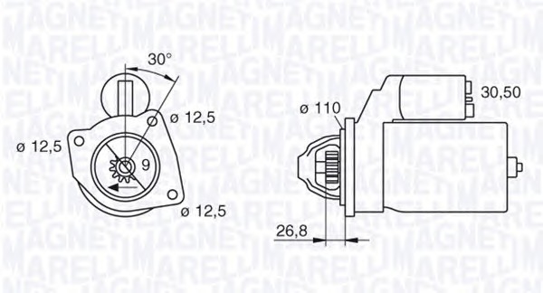 MAGNETI MARELLI Önindító MSN521_MM