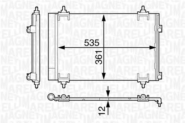 MAGNETI MARELLI Klímahűtő BC602_MM