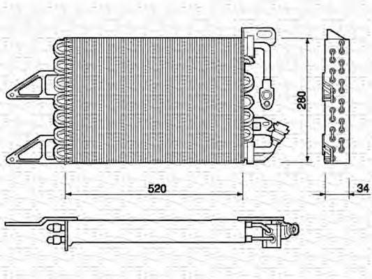 MAGNETI MARELLI Klímahűtő BC140_MM