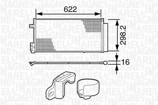 MAGNETI MARELLI Klímahűtő BC226_MM