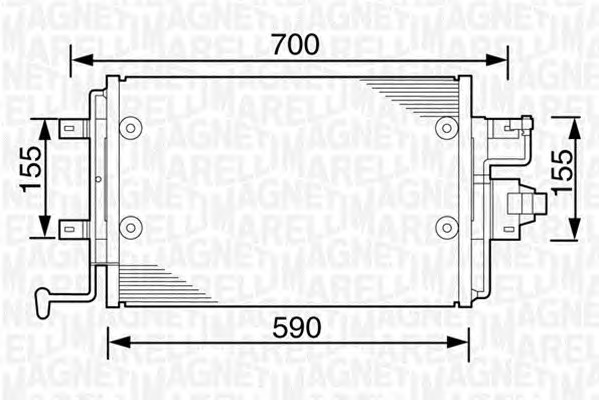 MAGNETI MARELLI Klímahűtő BC238_MM