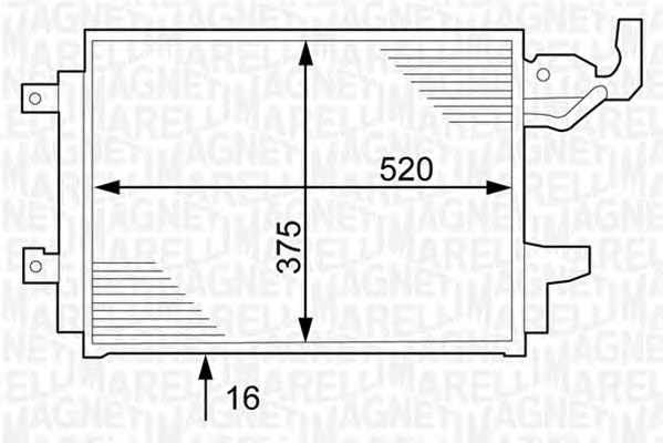 MAGNETI MARELLI Klímahűtő BC241_MM