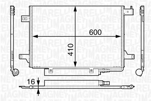 MAGNETI MARELLI Klímahűtő BC606_MM