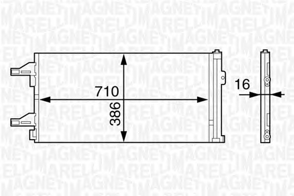 MAGNETI MARELLI Klímahűtő BC622_MM