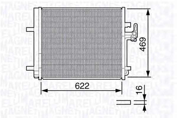 MAGNETI MARELLI Klímahűtő BC645_MM