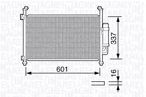 MAGNETI MARELLI Klímahűtő BC664_MM