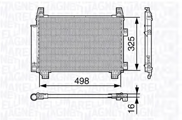 MAGNETI MARELLI Klímahűtő BC674_MM