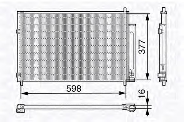 MAGNETI MARELLI Klímahűtő BC677_MM