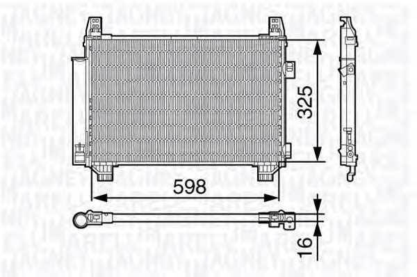 MAGNETI MARELLI Klímahűtő BC678_MM