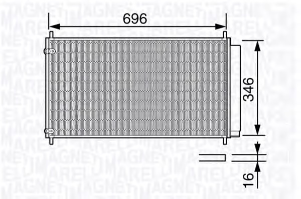 MAGNETI MARELLI Klímahűtő BC685_MM