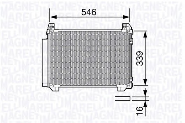 MAGNETI MARELLI Klímahűtő BC687_MM