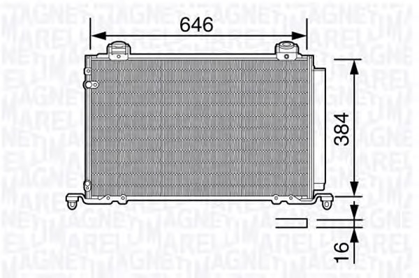 MAGNETI MARELLI Klímahűtő BC688_MM