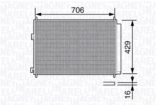 MAGNETI MARELLI Klímahűtő BC690_MM