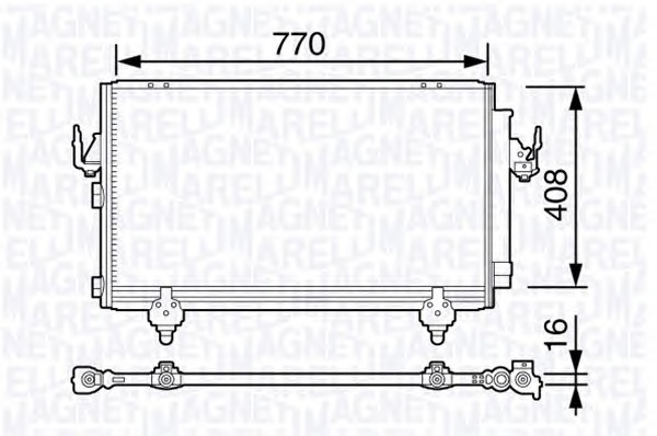 MAGNETI MARELLI Klímahűtő BC691_MM