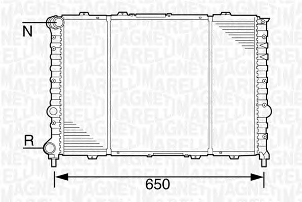 MAGNETI MARELLI Vízhűtő BM1006_MM