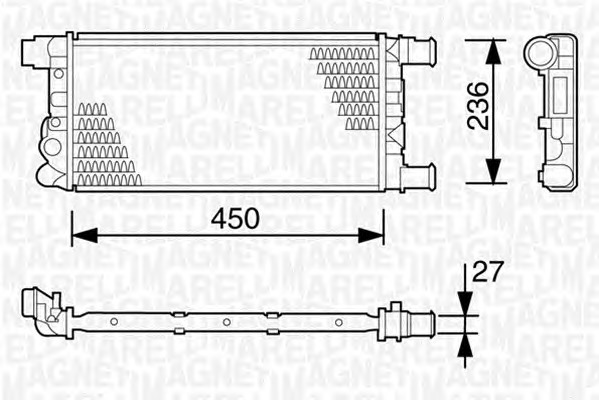 MAGNETI MARELLI Vízhűtő BMQ103_MM