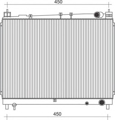 MAGNETI MARELLI Vízhűtő BM1036_MM