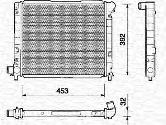 MAGNETI MARELLI Vízhűtő BM109_MM