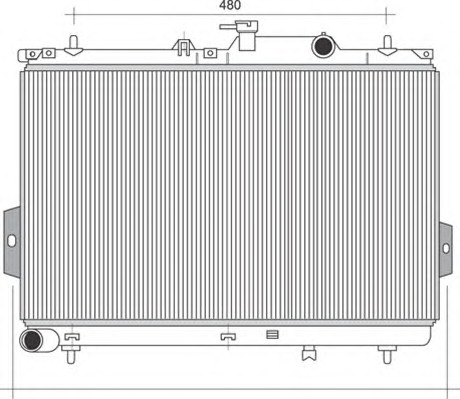 MAGNETI MARELLI Vízhűtő BM1105_MM