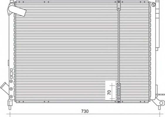 MAGNETI MARELLI Vízhűtő BM1133_MM