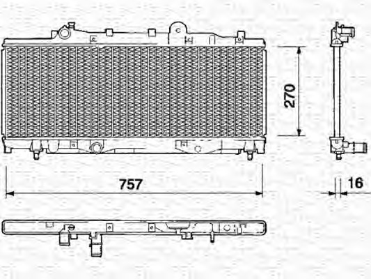 MAGNETI MARELLI Vízhűtő BM118_MM