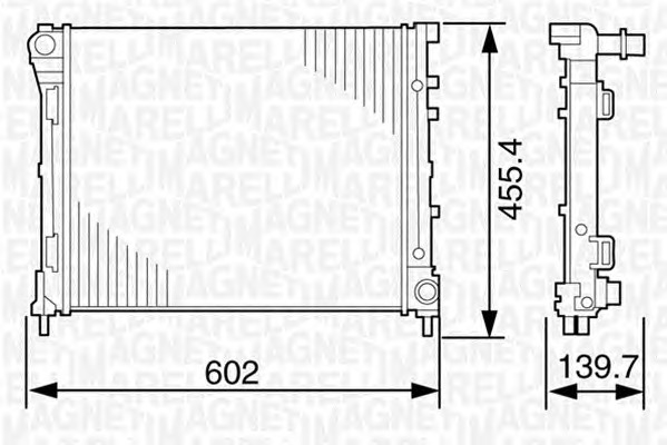 MAGNETI MARELLI Vízhűtő BM1205_MM