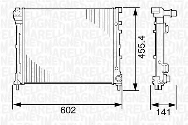 MAGNETI MARELLI Vízhűtő BM1206_MM