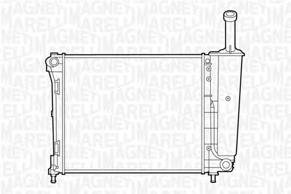 MAGNETI MARELLI Vízhűtő BM1207_MM