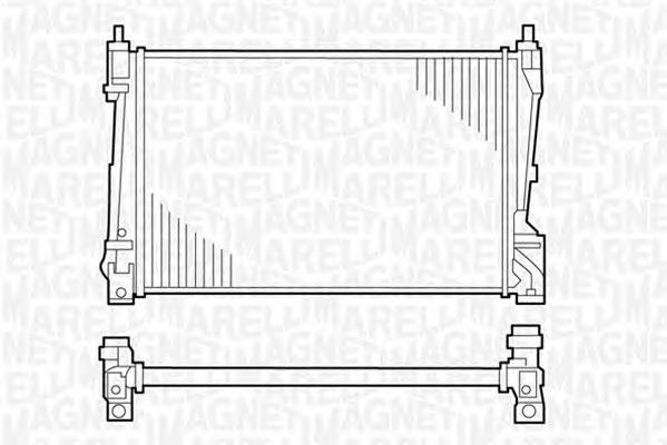 MAGNETI MARELLI Vízhűtő BM1210_MM