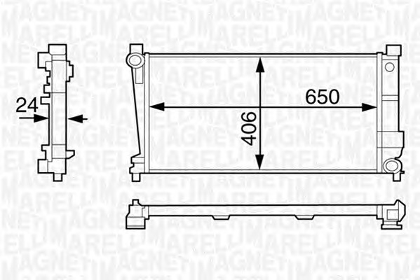 MAGNETI MARELLI Vízhűtő BM1219_MM