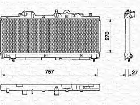 MAGNETI MARELLI Vízhűtő BM122_MM