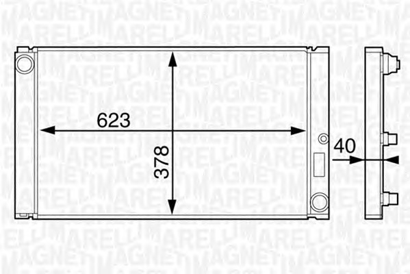 MAGNETI MARELLI Vízhűtő BM1235_MM