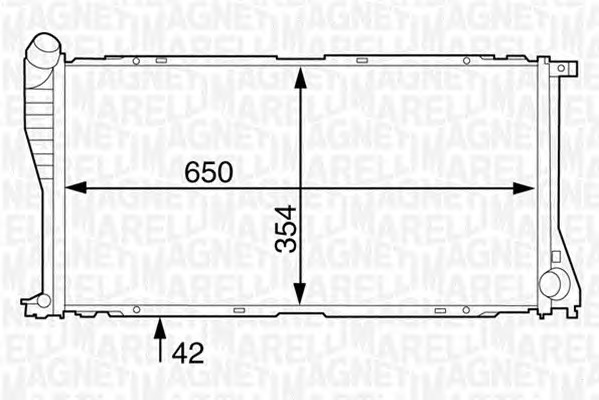 MAGNETI MARELLI Vízhűtő BM1242_MM