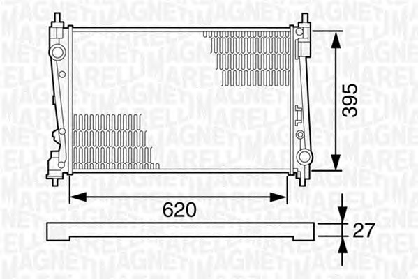 MAGNETI MARELLI Vízhűtő BM1248_MM