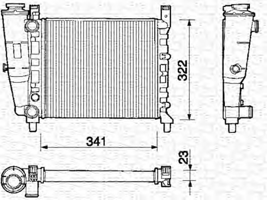 MAGNETI MARELLI Vízhűtő BM127_MM