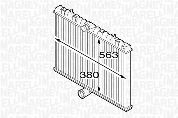 MAGNETI MARELLI Vízhűtő BM1273_MM