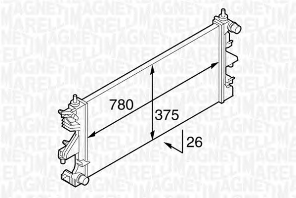 MAGNETI MARELLI Vízhűtő BM1294_MM