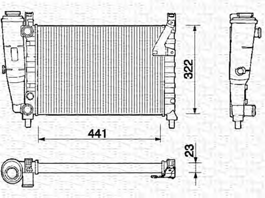 MAGNETI MARELLI Vízhűtő BM131_MM