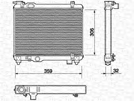 MAGNETI MARELLI Vízhűtő BM137_MM