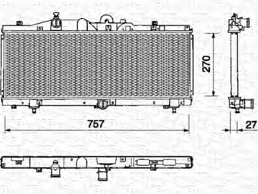 MAGNETI MARELLI Vízhűtő BM145_MM