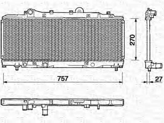 MAGNETI MARELLI Vízhűtő BM148_MM