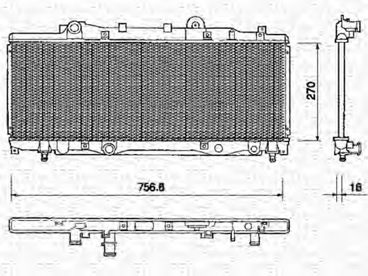 MAGNETI MARELLI Vízhűtő BM157_MM