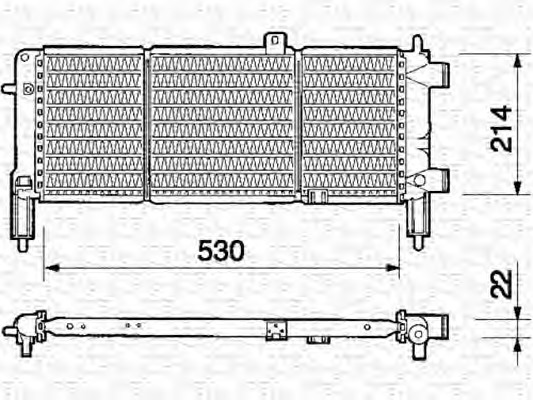 MAGNETI MARELLI Vízhűtő BM323_MM