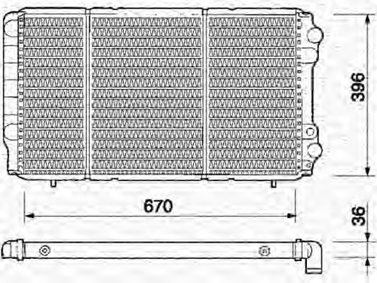 MAGNETI MARELLI Vízhűtő BM361_MM