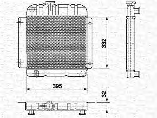 MAGNETI MARELLI Vízhűtő BM417_MM