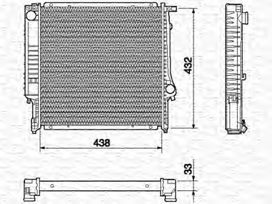 MAGNETI MARELLI Vízhűtő BM426_MM