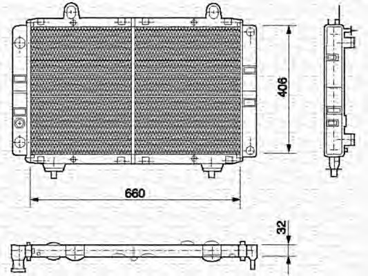 MAGNETI MARELLI Vízhűtő BM453_MM