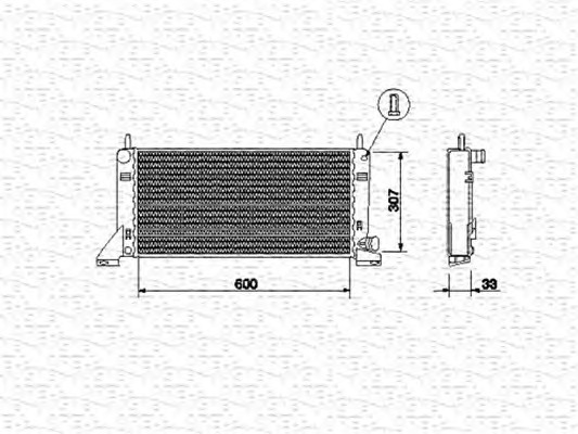 MAGNETI MARELLI Vízhűtő BM464_MM